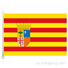 100% poliéster 90 * 150 CM Bandera de Aragón Banderas de Aragón